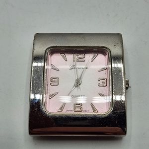 Geneva Quartz pink watch, no band untested